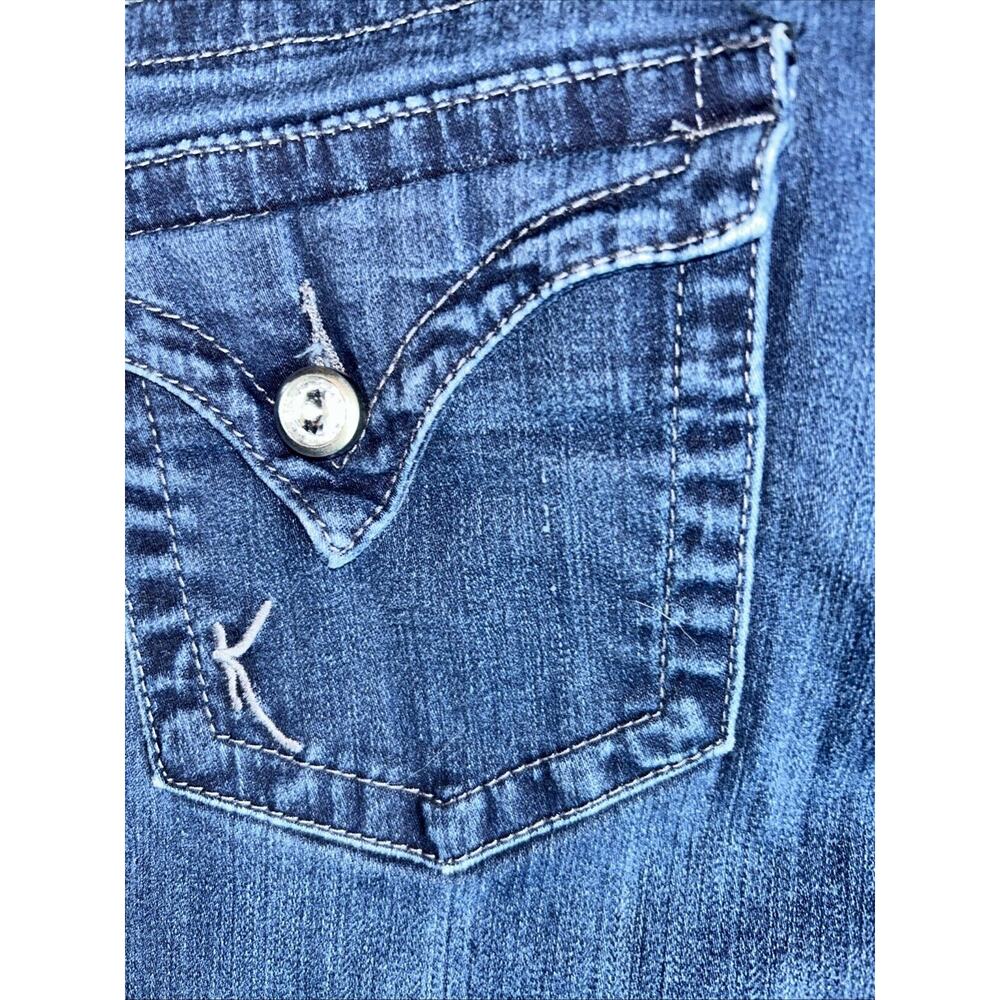 Women’s Kut from Kloth Farrah Baby Boot Denim jeans Size 12 Blue Streetwear - Picture 8 of 10